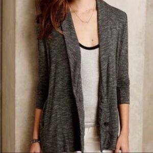 Anthropologie Dolan Blazer jacket Lightweight LARGE gray EUC